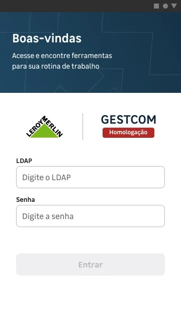 Login do sistema