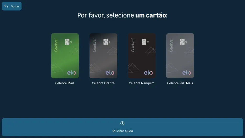 Seletor de cartão