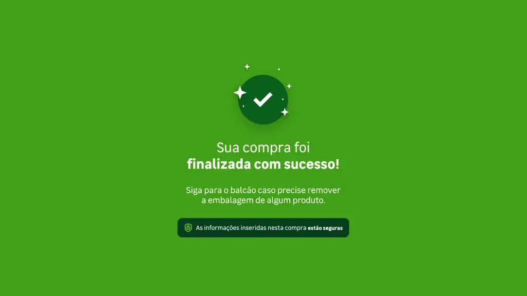 Tela de finalização